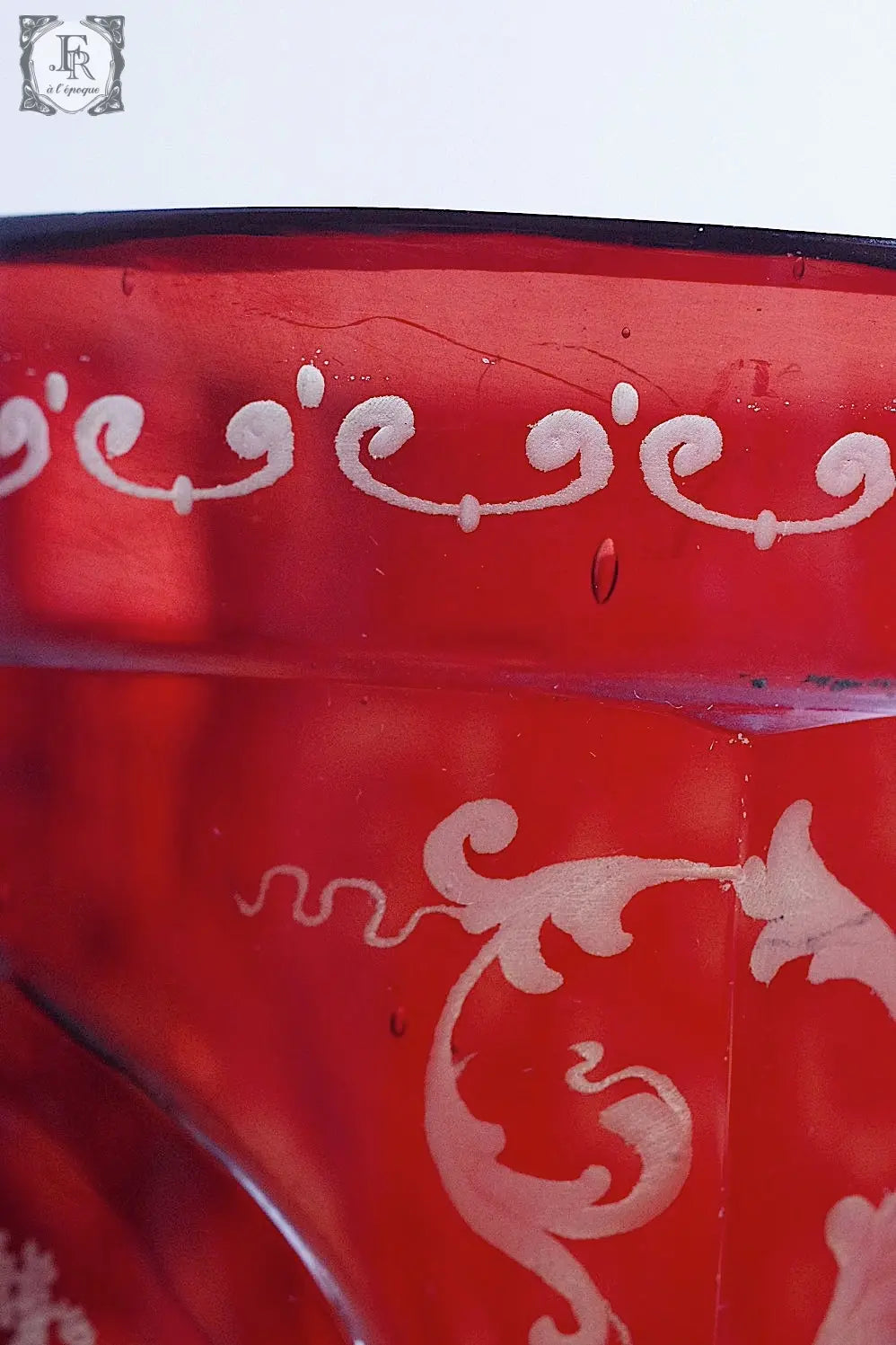 calice  antique アンティーク ボヘミアングラス 教会 .FR A Ll'EPOQUE