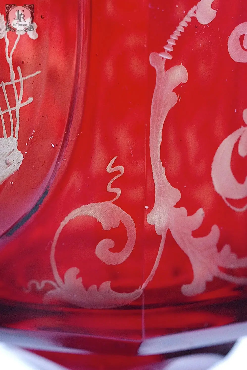 calice  antique アンティーク ボヘミアングラス 教会 .FR A Ll'EPOQUE