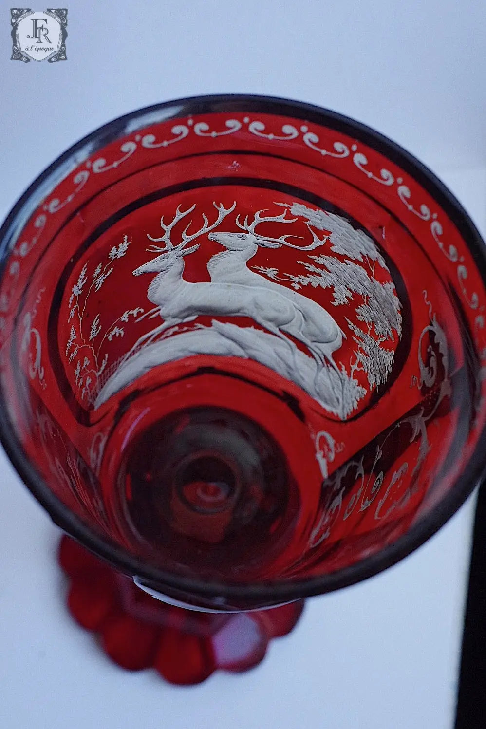 calice antique アンティーク ボヘミアングラス 教会 .FR A Ll'EPOQUE