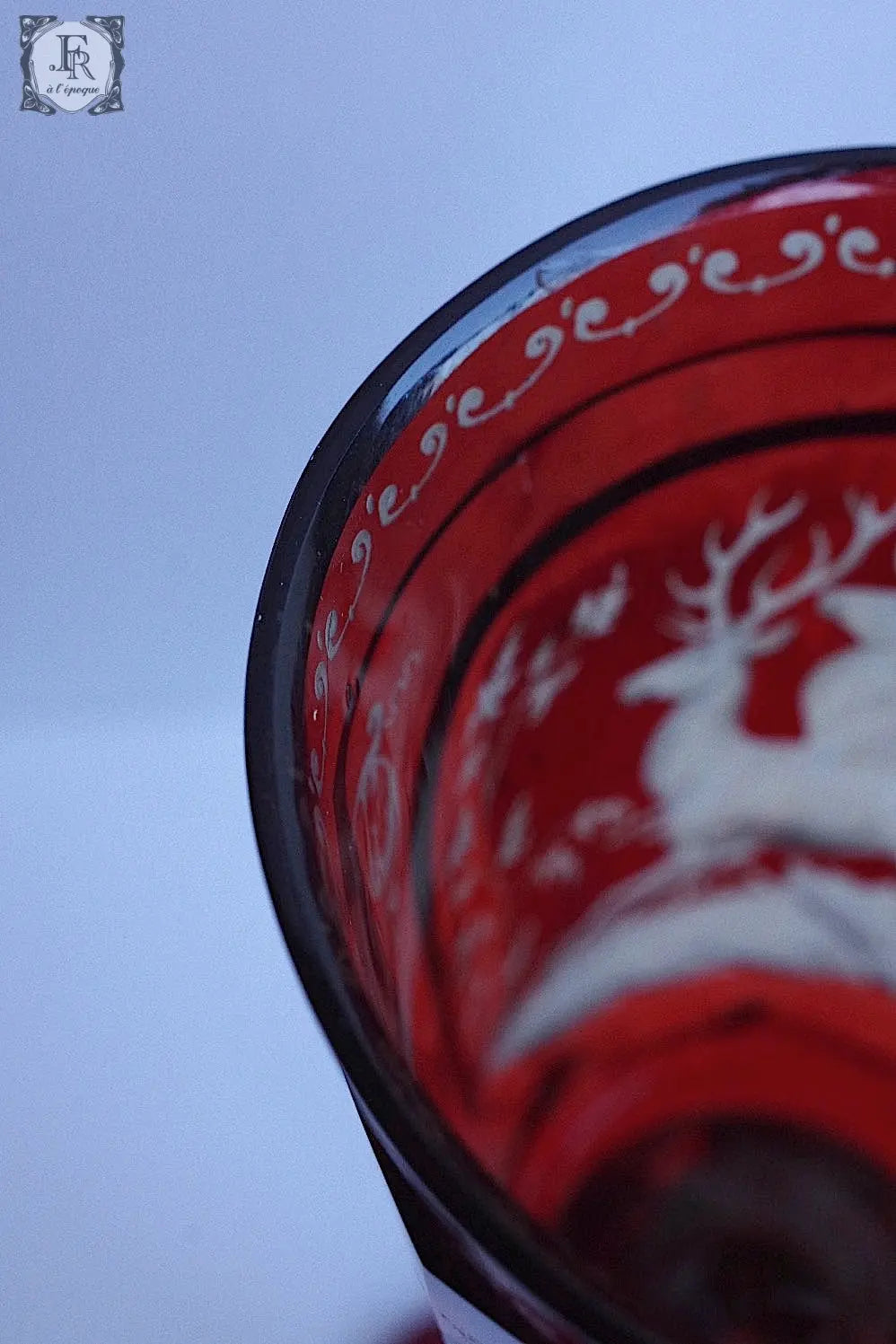 calice  antique アンティーク ボヘミアングラス 教会 .FR A Ll'EPOQUE