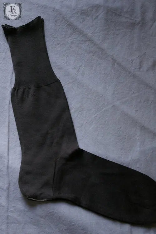 chaussette アンティーク メンズ靴下 グレー .FR A Ll'EPOQUE