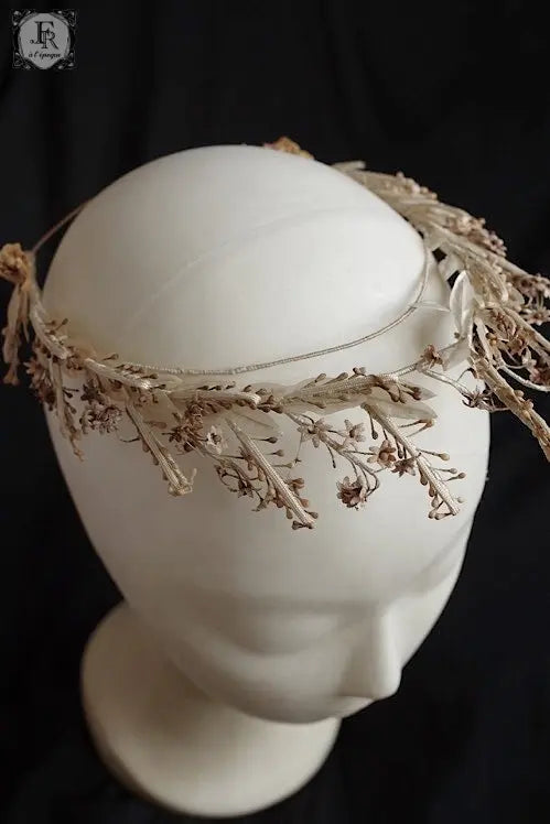 couronne de fleur antique アンティークティアラ お花 .FR A Ll'EPOQUE