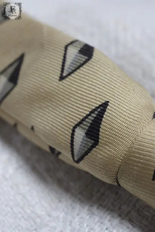 papillon ヴィンテージ 蝶ネクタイ キイロダイヤ柄 .FR A Ll'EPOQUE