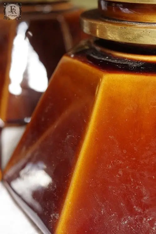 plque-cierges アンティーク雑貨 大ろうそくたて 焼き物 .FR A Ll'EPOQUE