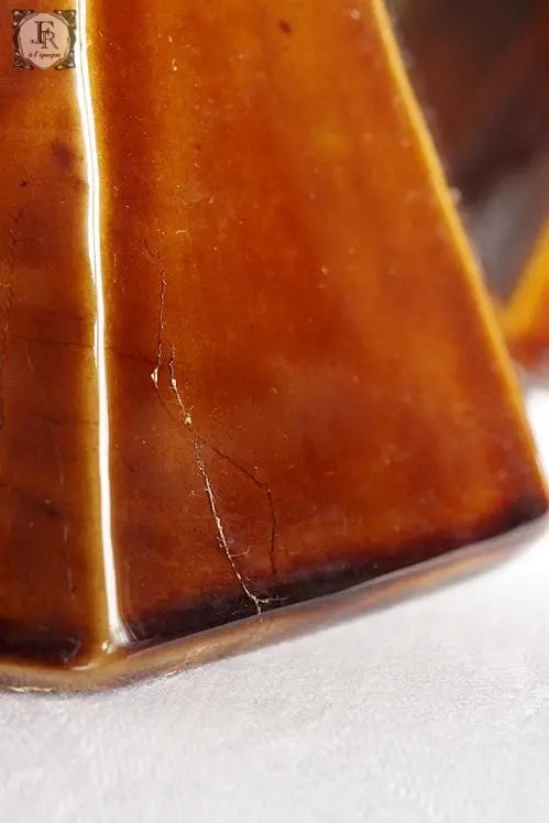 plque-cierges アンティーク雑貨 大ろうそくたて 焼き物 .FR A Ll'EPOQUE