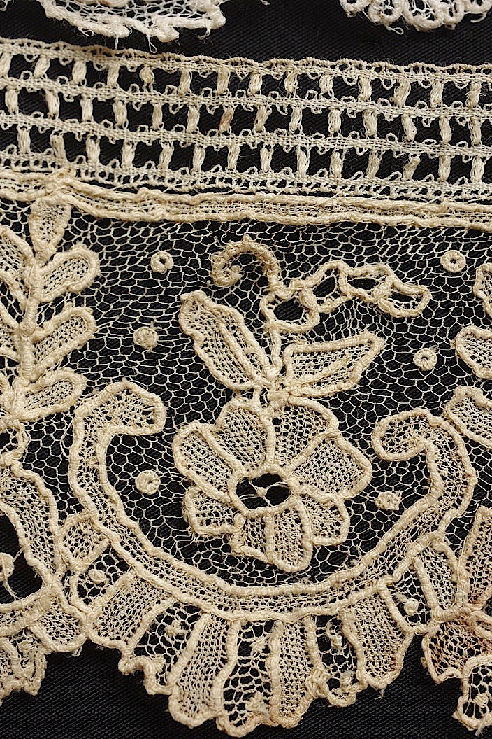 dentelle antique antique lace material for Bruxel etc.