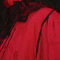 vêtement antique　アンティークレースブラウス　赤