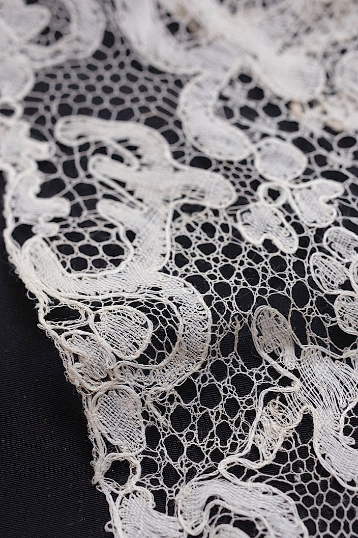 dentelle antique antique lace sleeve collar