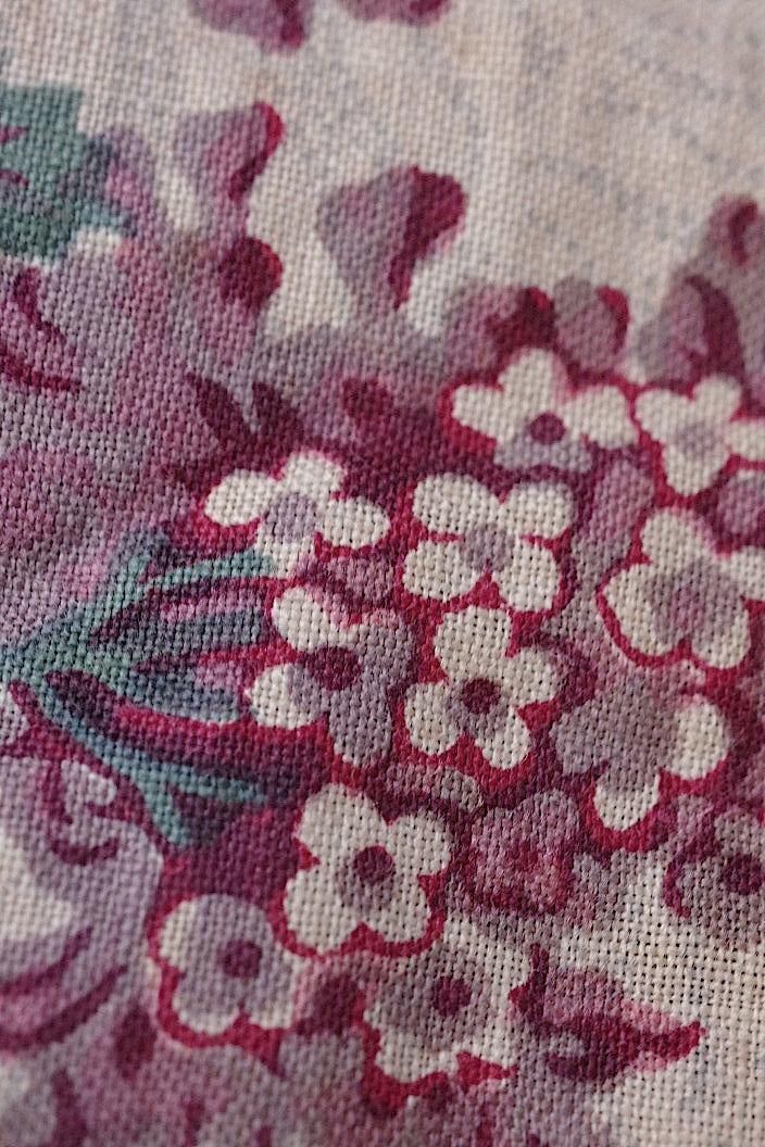 tissu antique antique fabric hagire floral pattern 4-3