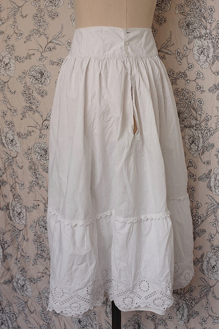 vêtement antique アンティークコットンレーススカート