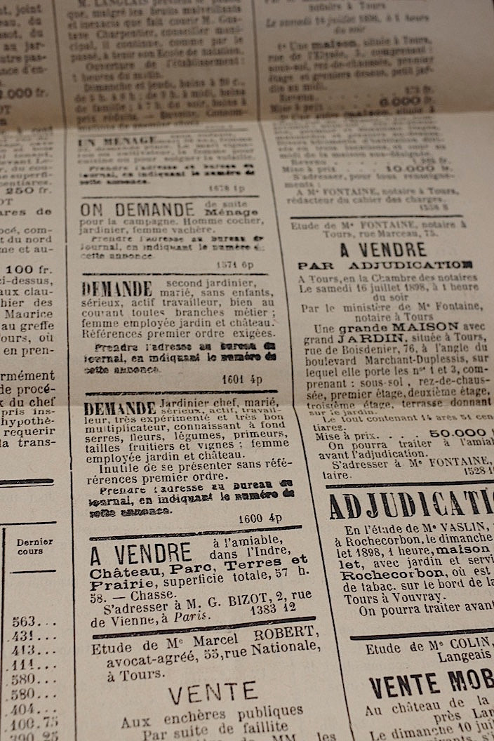 journaux アンティーク新聞　1898年