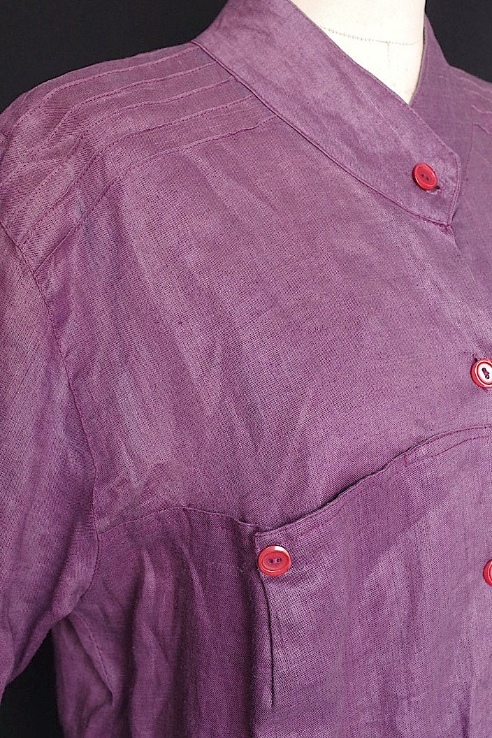 vêtement vintage chemise en lin vintage