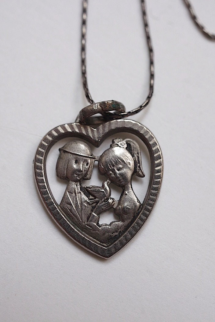 collier vintage ヴィンテージ　ペイネペンダント2 .FR a l'epoque