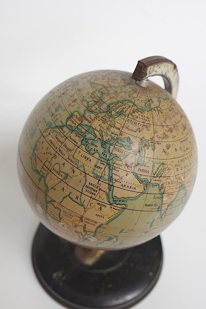 globe antique　アンティーク地球儀 .FR a l'epoque