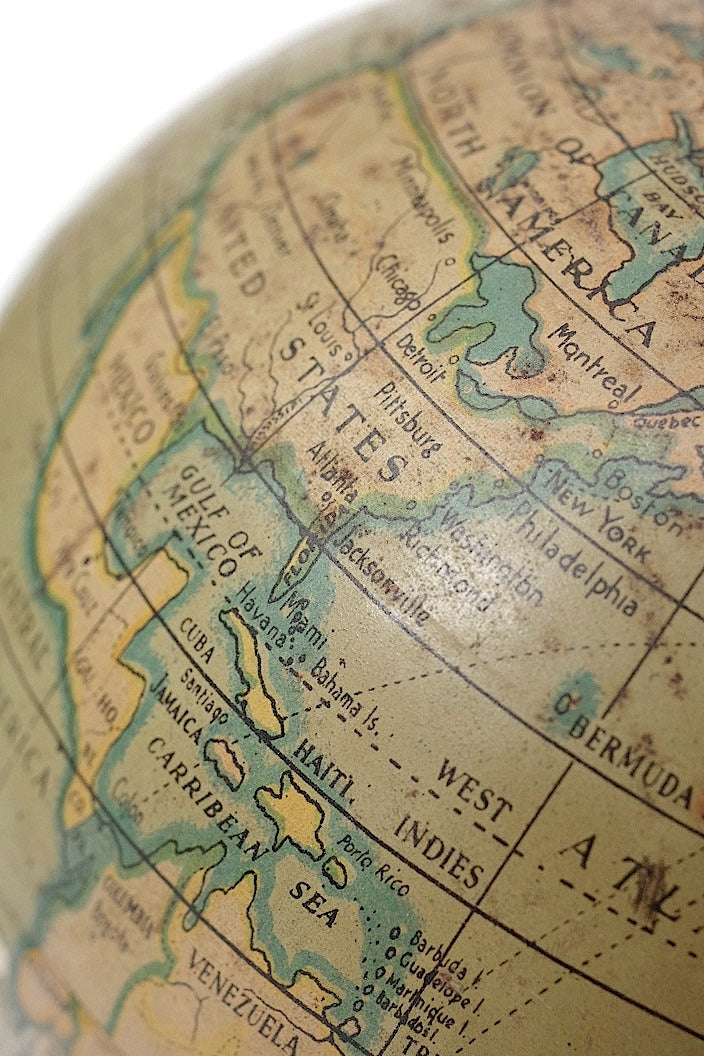 globe antique　アンティーク地球儀 .FR a l'epoque