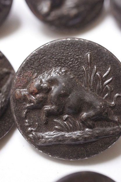 boutons antique　アンティークボタン ハンターボタン　lots4 .FR a l'epoque