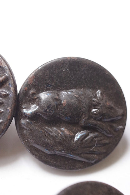 boutons antique　アンティークボタン ハンターボタン　lots4 .FR a l'epoque