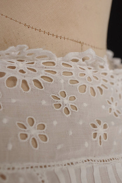 vêtement antique　アンティーク コットンブラウス　1 .FR a l'epoque