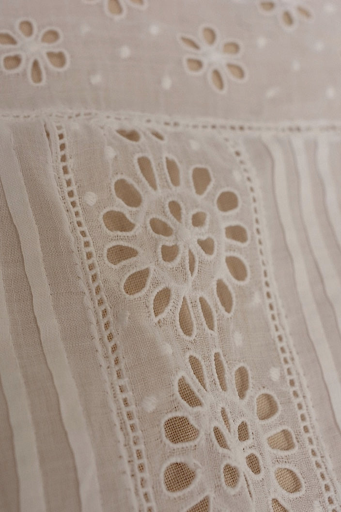 vêtement antique　アンティーク コットンブラウス　1 .FR a l'epoque