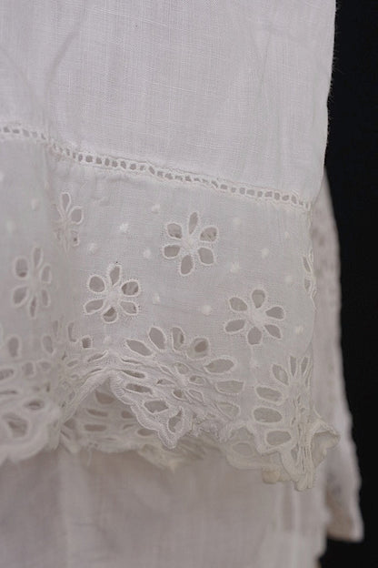 vêtement antique　アンティーク コットンブラウス　1 .FR a l'epoque