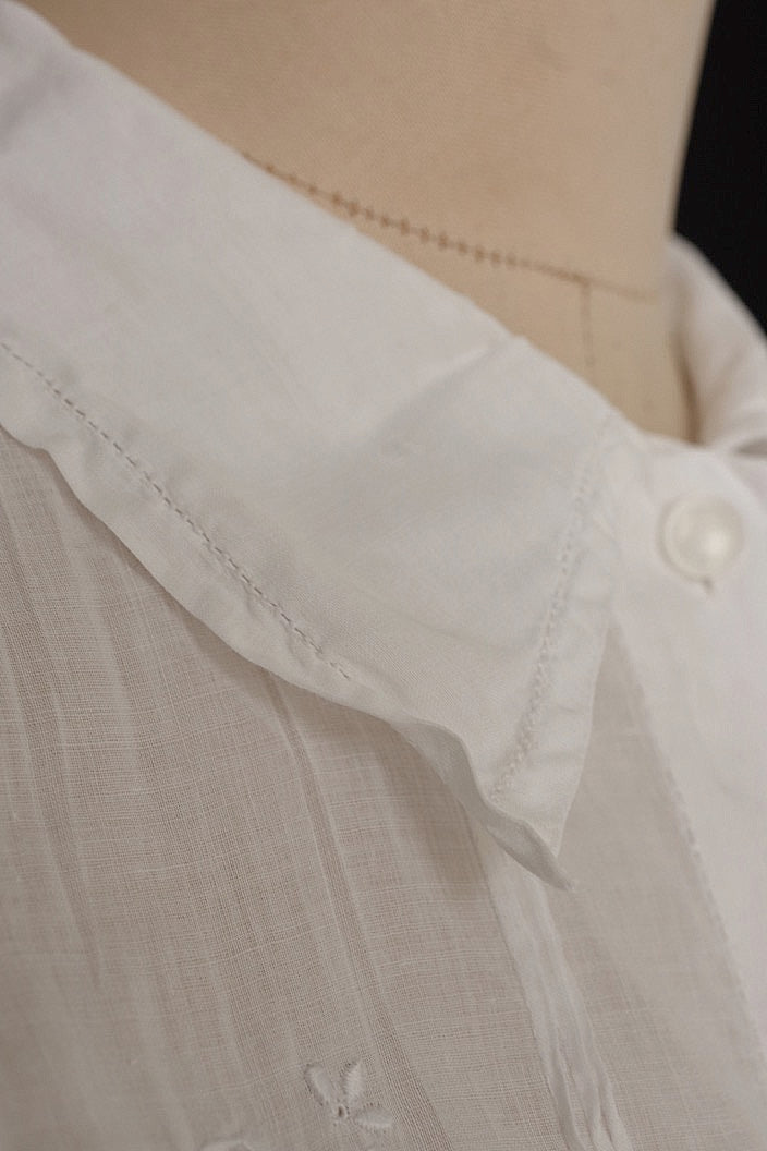 vêtement antique antique cotton blouse 2