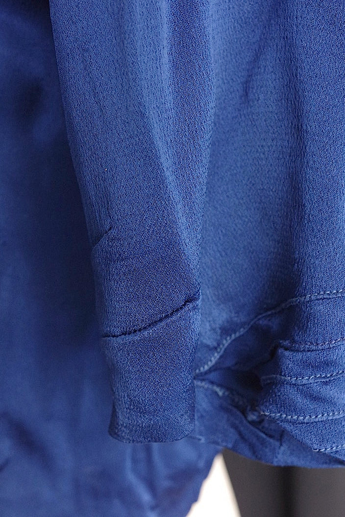 vêtement vintage chemisier vintage bleu