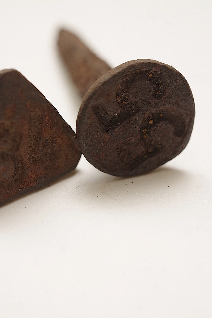 clous antique 5 antique nails for railroad tracks