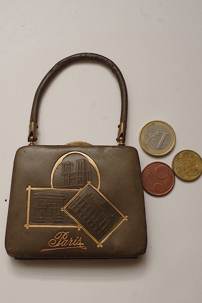 porte-monnaie antique antique petit sac coin purse