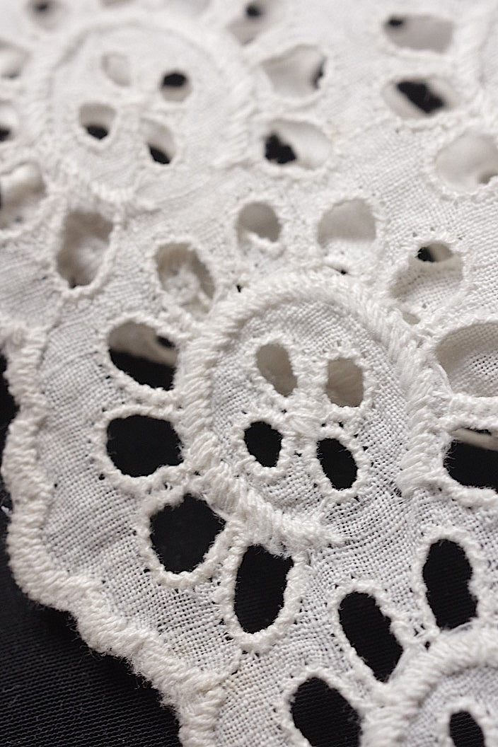 dentelle antique アンティークレース　刺繍レース470cm .FR a l'epoque