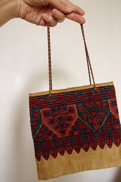 sac antique アンティーク刺繍バッグ　オリエンタル　1 .FR a l'epoque