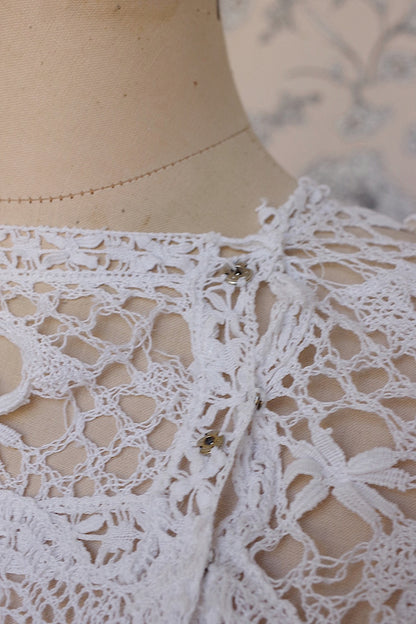 vêtement antique アンティークブラウス　ボビンレース　2 .FR a l'epoque