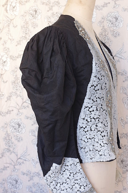 vêtement antique アンティークジャケット　veste noir .FR a l'epoque