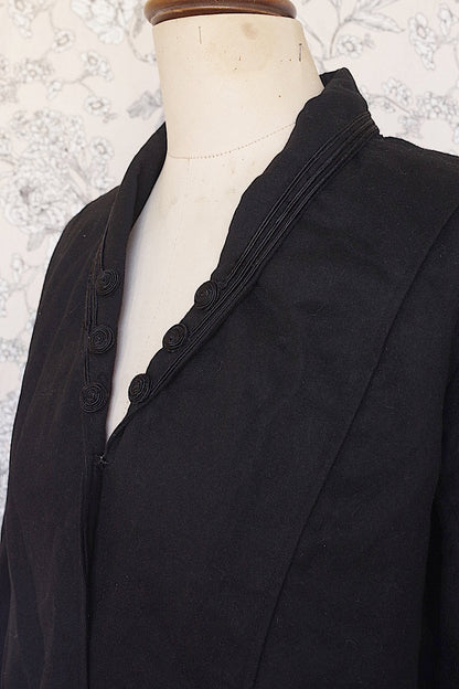 vêtement antique アンティークジャケット　veste noir .FR a l'epoque