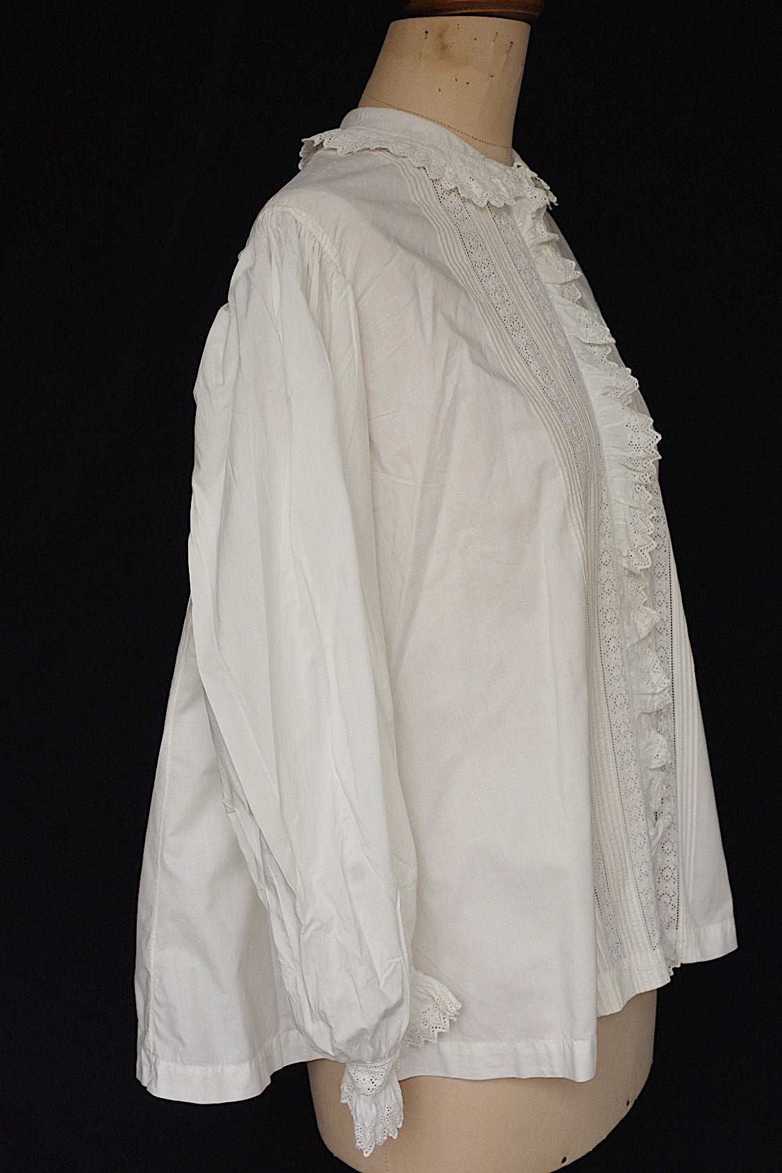 vêtement antique アンティークコットンブラウス2