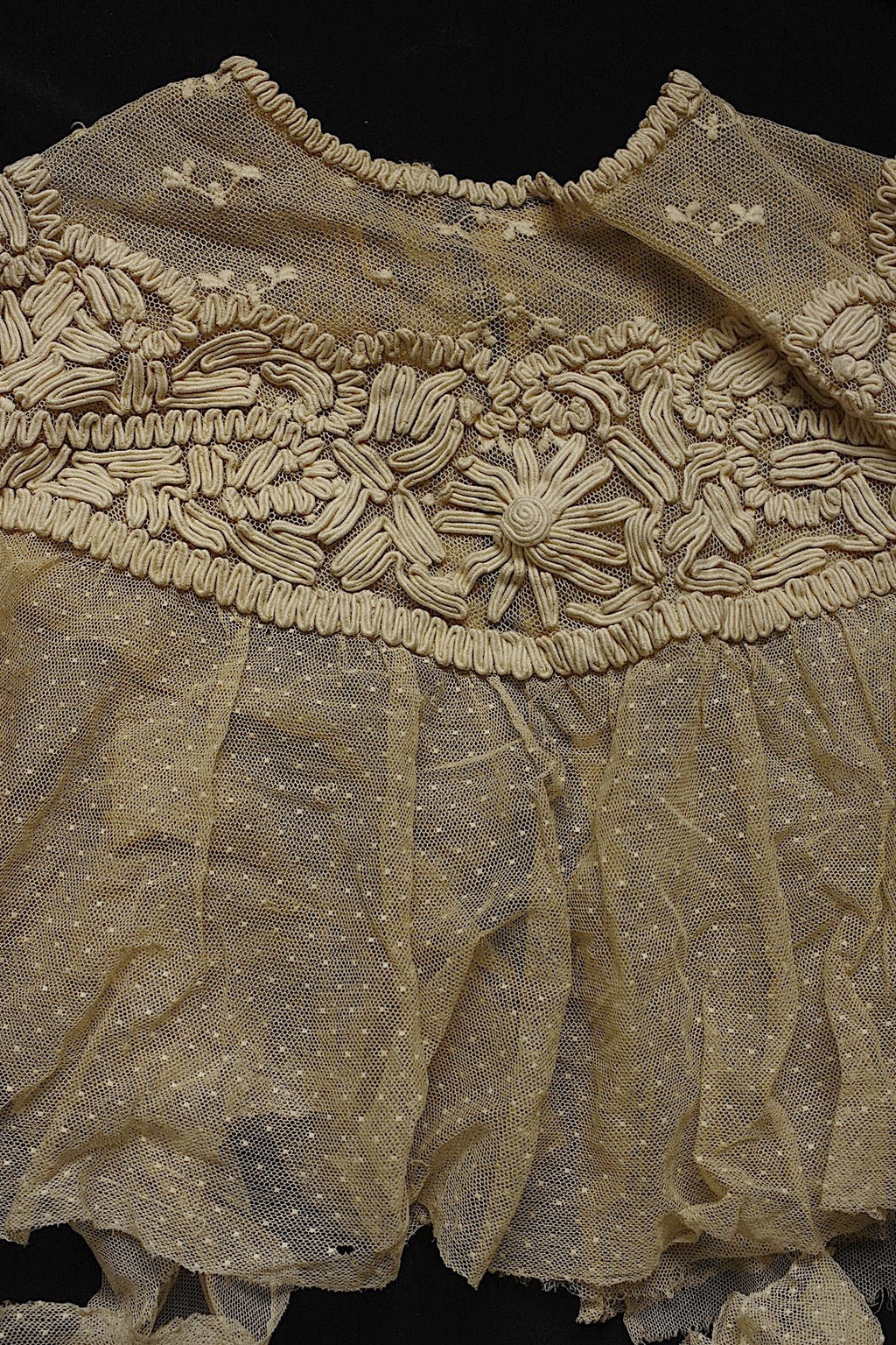 dentelle antique アンティークレース　ドレス　制作用　素材 .FR a l'epoque