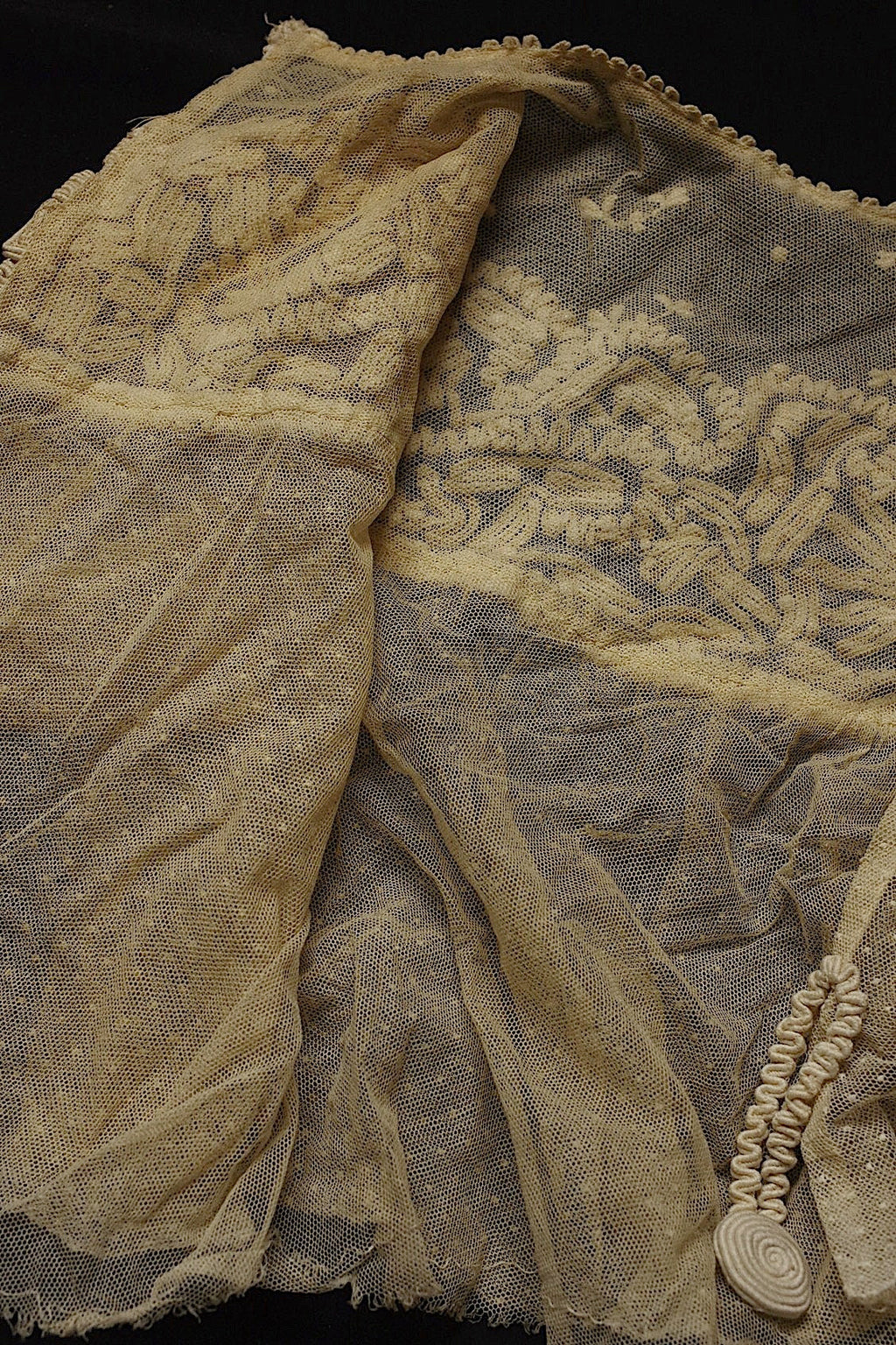 dentelle antique アンティークレース　ドレス　制作用　素材 .FR a l'epoque