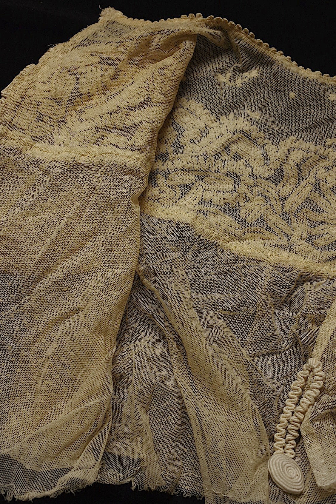 dentelle antique アンティークレース　ドレス　制作用　素材 .FR a l'epoque