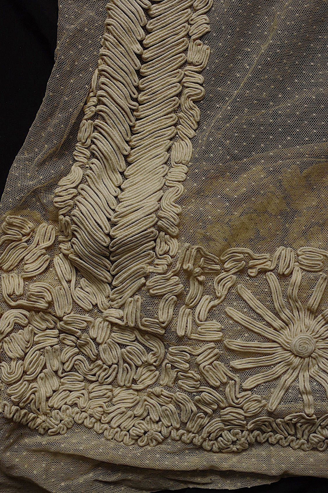dentelle antique アンティークレース　ドレス　制作用　素材 .FR a l'epoque