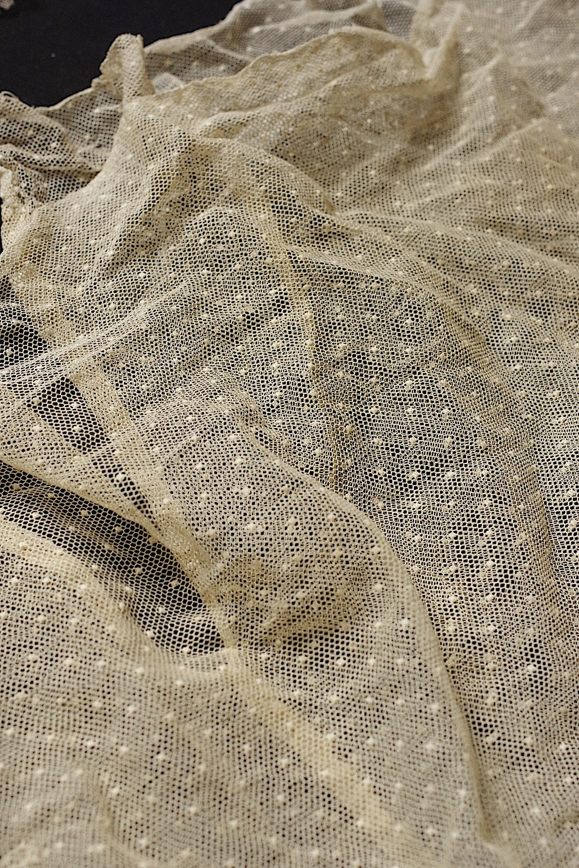 dentelle antique アンティークレース　ドレス　制作用　素材 .FR a l'epoque