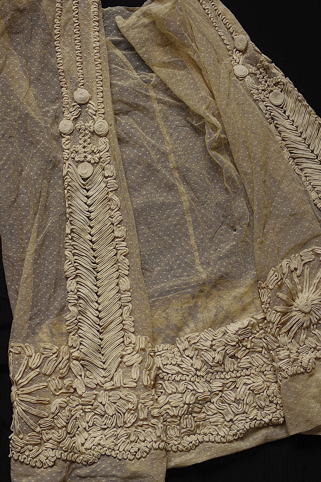 dentelle antique antique lace dress production material