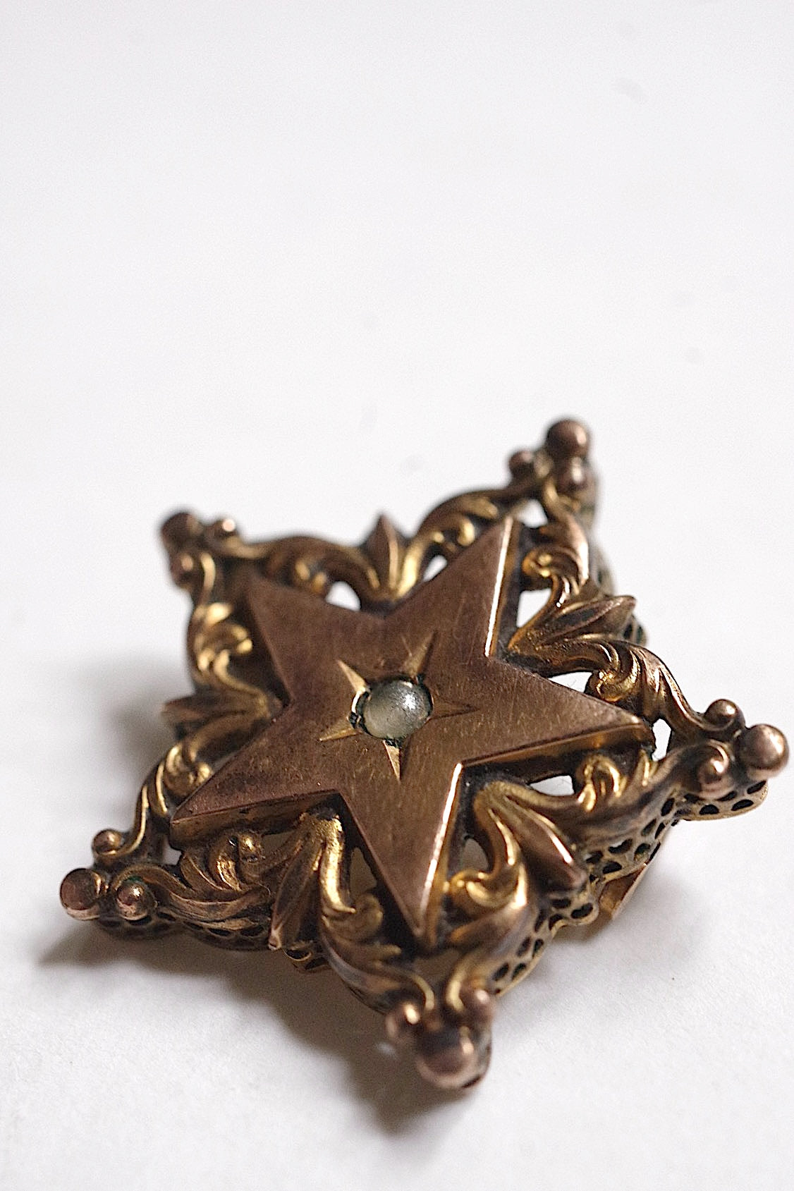 アンティーク ブローチ broche antique　星 .FR a l'epoque