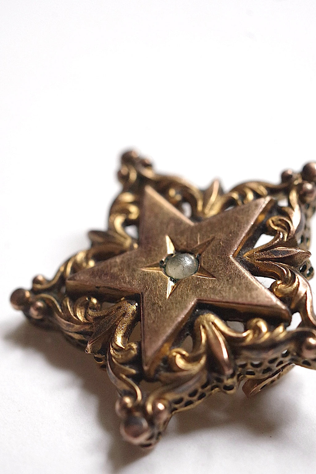 アンティーク ブローチ broche antique　星 .FR a l'epoque