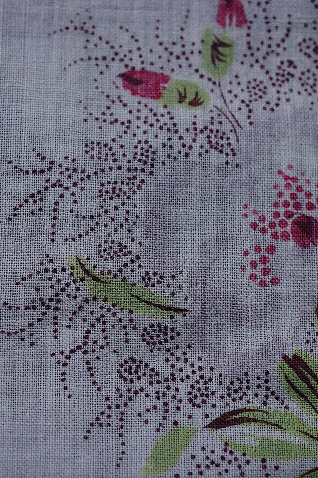 アンティーク生地　antique tissu アンティーク小花がら生地 .FR a l'epoque