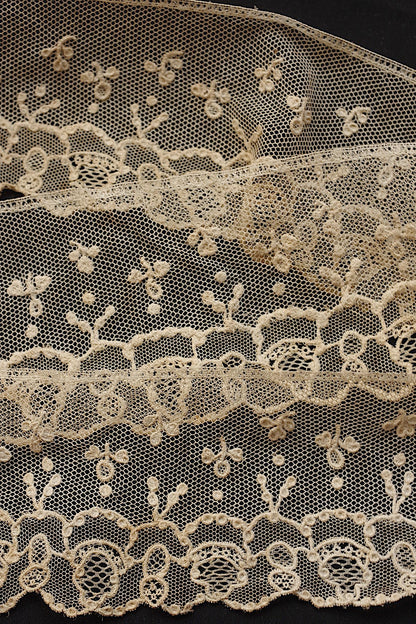 アンティークレース　dentelle antique アンティークレース アランソン　216cm .FR a l'epoque