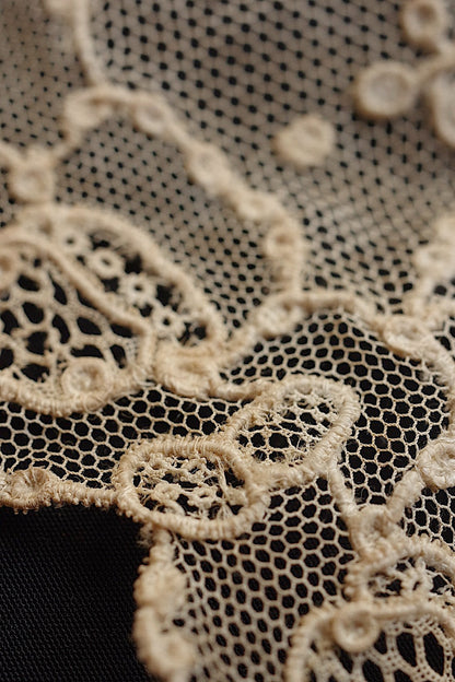 アンティークレース　dentelle antique アンティークレース アランソン　216cm .FR a l'epoque