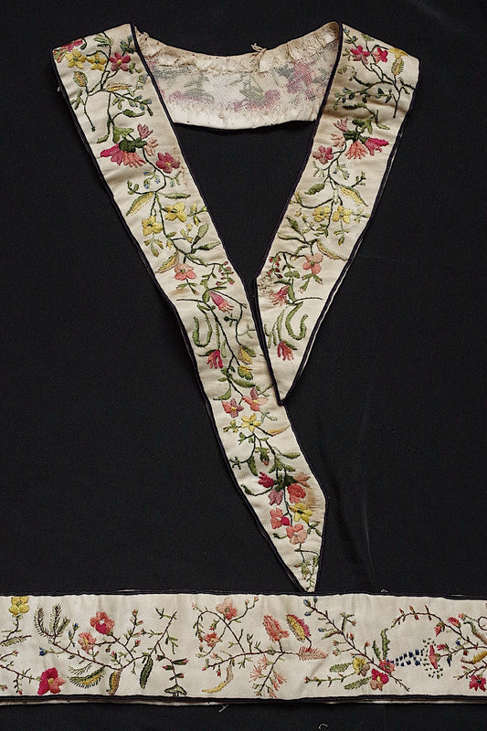 アンティーク刺繍　ruban antique アンティーク刺繍襟　ベルト