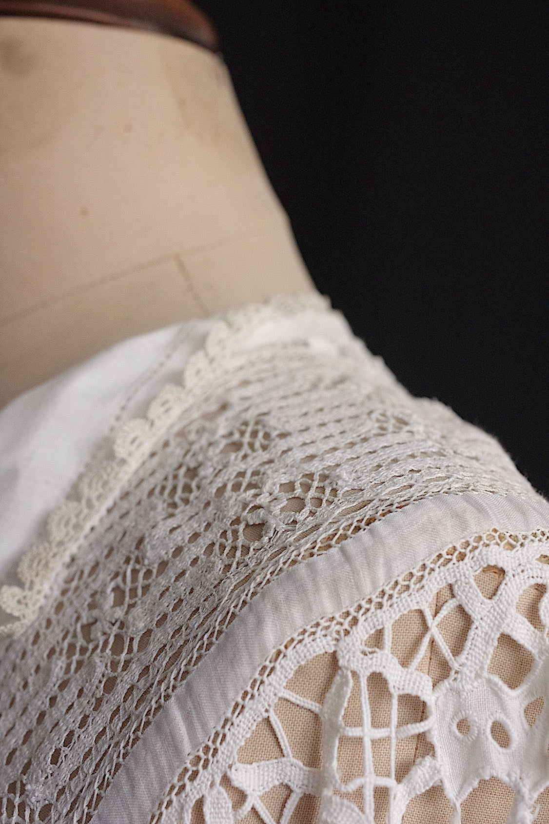 アンティークブラウス　vêtement antique アンティークレースブラウス .FR a l'epoque