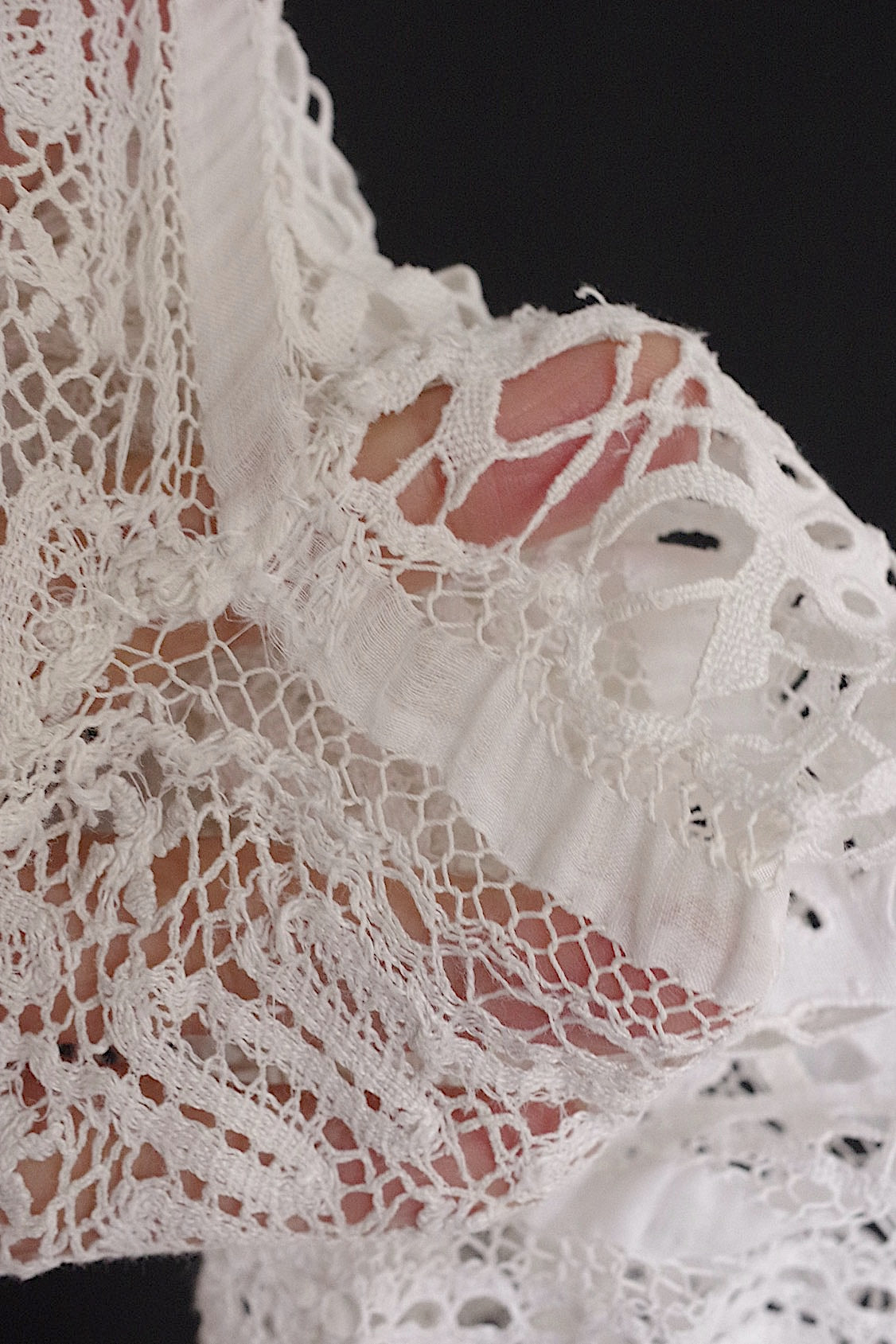 アンティークブラウス　vêtement antique アンティークレースブラウス .FR a l'epoque