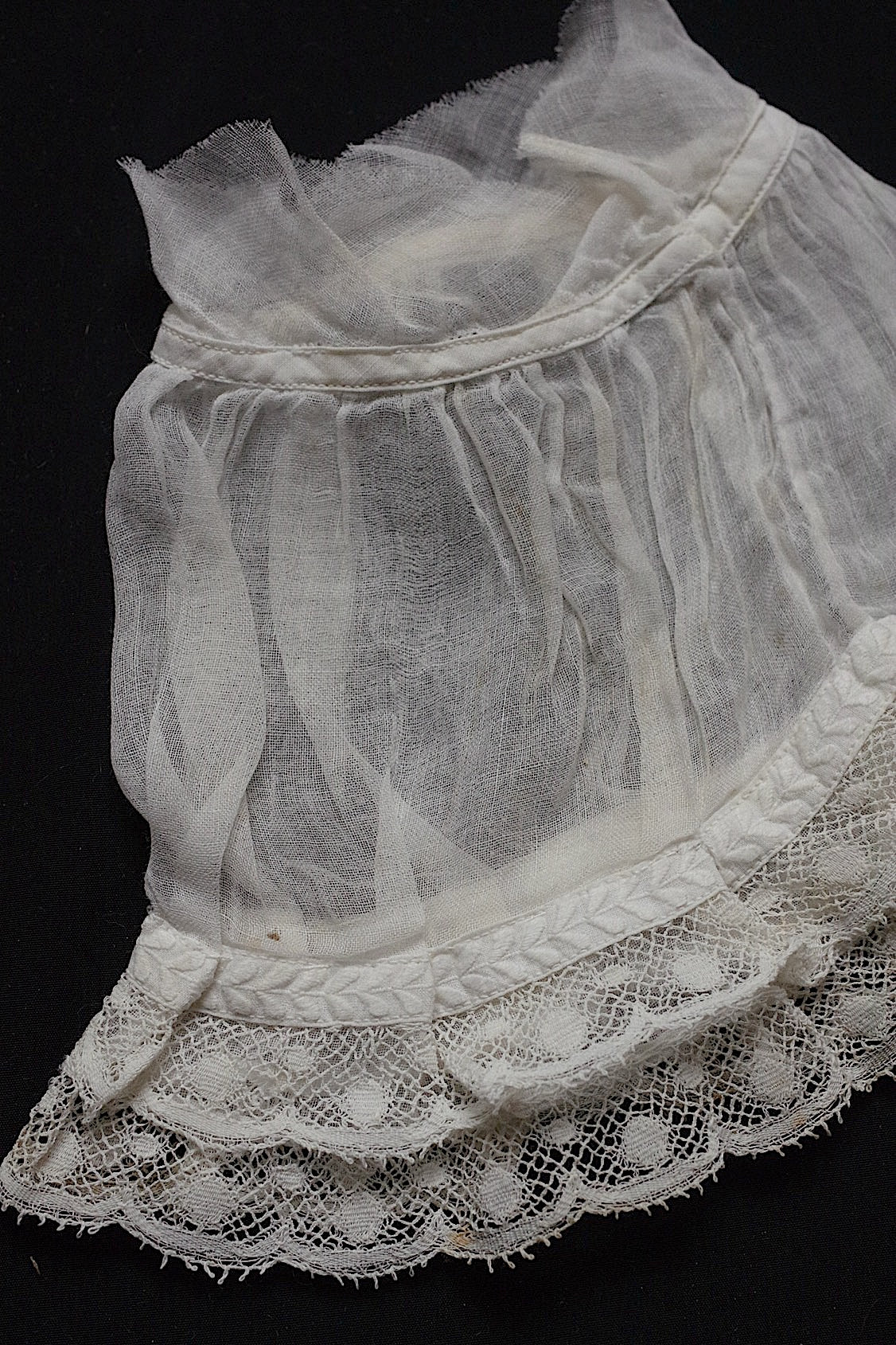 アンティークレース　dentelle antique アンティークレース　刺繍袖　lot