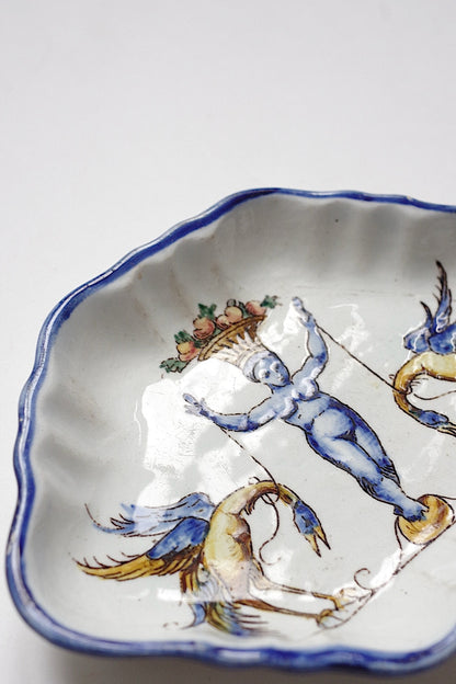 アンティーク雑貨　vide poche アンティークジアン　小皿2 .FR a l'epoque